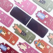 4 chiếc bookmark nam châm hình mèo hoạt hình dễ thương, dùng để đánh dấu trang sách, đồ dùng văn phòng phẩm, tự làm bookmark sáng tạo và thẩm mỹ. - Dấu trang PET - Xem 5