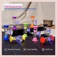 1个带吸盘的2分钟牙刷，适用于刷牙、课堂活动和游戏。这款迷你牙刷由塑料制成，可以旋转。 - 彩色 - 查看 5