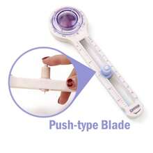 1pc 360 Degree Rotary Circle Cutter - Precision Round Cutting Tool - DIY Plastic Circle Cutter With Rotating Handle, White & Blue Color, Accurately Cut Circles, Ideal For Crafting And Office Use, Office Supplies - White - View 10