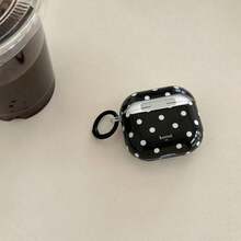 Minimalist Black Polka Earphone Compatible With Pro 3/Pro 2/Pro/ 4/3/2, Fashionable Women Earphone, Minimalist Earphone, Earphone, Earphone Cover - 黑色 - 查看 11