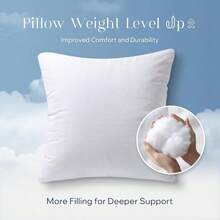 1/2/4pcs Soft Fluffy Pillow Inserts For Home Decor Bedroom Living Room Sofa Throw Pillows Fall Autumn Room Decor Indoor Decorative Filling - White - View 19