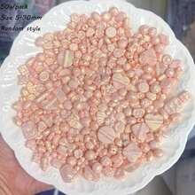 混合亚克力珠、金色珠子、棉珠、巴洛克风格珍贵珠子、手工散珠、珠宝、DIY配件 - 彩色 - 查看 26