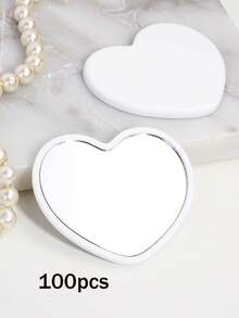 1个/5个/10个/20个/50个装心形便携镜，学生便携式化妆镜，旅行钱包口袋镜，心形化妆镜，价格实惠，圣诞礼物，化妆品，化妆工具，便宜好物，礼物，女士礼物，圣诞礼物，赠品，旅行，旅行必备 - 彩色 - 查看 22