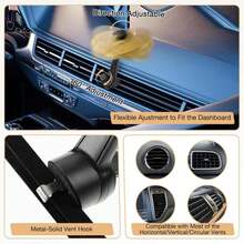 Car Cymbal Air Vent Mini Drum Crash Cymbal For Car Vent With Mini Drum Stick Keychain - ColorA - View 6