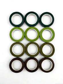 20m Nastro adesivo floreale per steli, nastro decorativo per fioristi fai-da-te per bouquet, matrimoni, festa della mamma, decorazione della casa, laurea, ritorno a scuola, feste di compleanno - Verde - Visualizzare 30