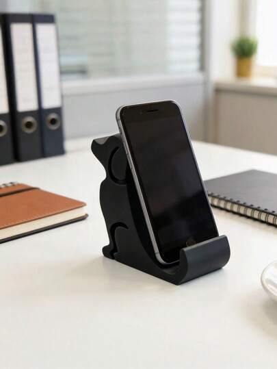 1 pieza Soporte de teléfono creativo con forma de perro impreso en 3D, diseño vívido e interesante, agrega un toque animado al escritorio. Soporta el teléfono de manera estable, sirviendo como un accesorio de escritorio práctico y un elemento decorativo único.