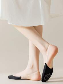 4双女士细带低帮隐形半掌乐福鞋袜，适合高跟鞋 - 彩色 - 查看 7