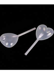 50/100/150/200pcs 4ml Paper Cup Cake Icing Sauce Dropper Dessert Squeezing Dispenser Mini Transfer Pipette For Easter Party, Wedding Gifts - Clear - View 2