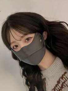 Ice Silk Breathable Soft Atmosphere Sunscreen Face Mask, Outdoor Driving Cycling Sunscreen Face Mask, Summer Breathable Protective Face Mask - Multicolor - View 4