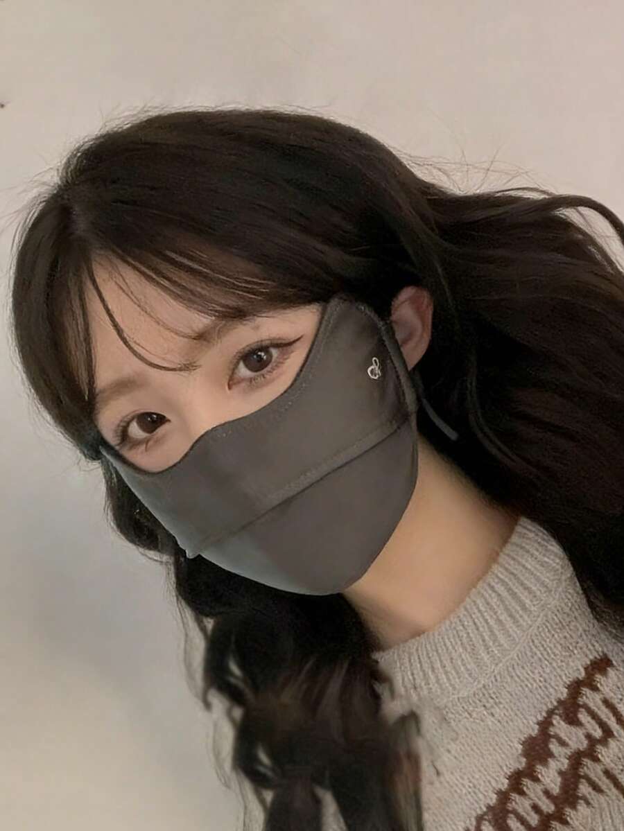 冰丝透气柔软防晒口罩，户外驾驶骑行防晒口罩，夏季透气防护口罩 - 多色 - 查看 1