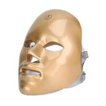 7-Color LED Face Mask, Neck Beauty Care, Odorless, Facial Skincare Tool, Red Light Mask, Suitable For Home And Salon Use, The Perfect Holiday Gift For Your Girlfriend And Mother. - 彩色 - 查看 12