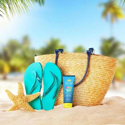 Ocean Potion Kids Sunscreen SPF 50, Broad Spectrum UVA_UVB Protection With Aloe And Vitamin E, Non-Greasy Sunscreen Lotion For Kids, Travel Size Sunscreen, 34 Oz