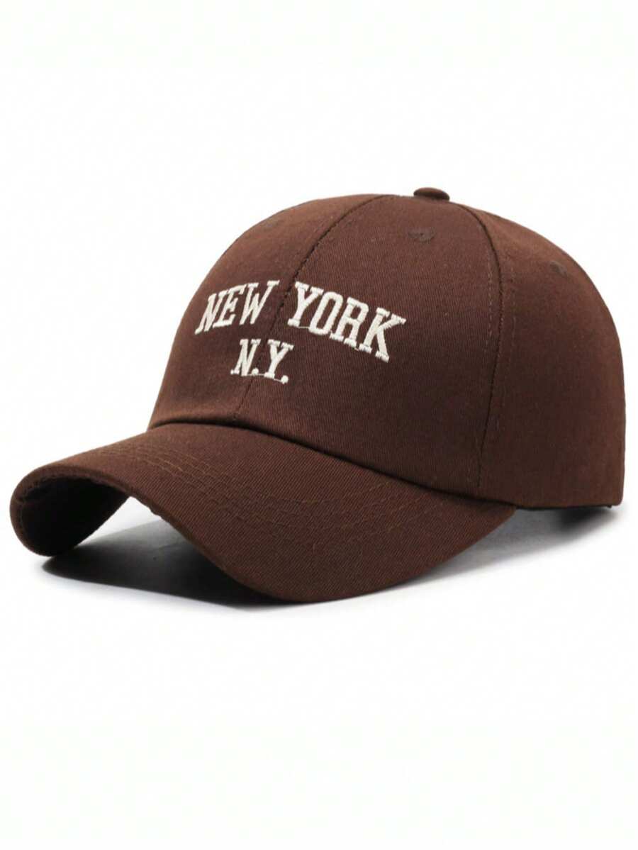 Mũ lưỡi trai phong cách retro cá tính, thêu chữ, có thể điều chỉnh kích cỡ, thiết kế chữ độc đáo, phù hợp cho phong cách đường phố và nhiều dịp khác nhau. - Nhiều màu - Xem 1