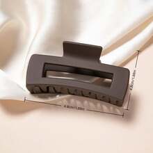 4个简约哑光方形发夹，优雅鲨鱼爪发饰 - 彩色 - 查看 5