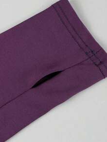 Women's Autumn Long Sleeve Hooded Sweatshirt Set, Zipper Design, "Girl" Letter Print, Comfortable Sweatpants, Suitable For Travel And Outdoor, Autumn Casual Outfit - Màu tím - Xem 5