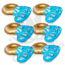 6 Inflatable Ring Cup Holders For Bachelorette Party Beach - Khaki - View 6