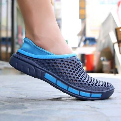 Sandalias deportivas para hombre, antideslizantes, de secado rápido, con diseño transpirable y de moda, adecuadas para adolescentes, deportes acuáticos, playa, con diseño hueco