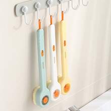 1 cái bàn chải tắm có thể nạp lại dung dịch, vòi xịt đẩy kéo, lông bàn chải nylon, cán dài, dụng cụ chà lưng, tẩy tế bào chết. - nhiều màu - Xem 4