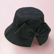 1pc Bow Decor Floppy Sun Hat, Large Brim For Spring/Summer Vacation Outdoor Sun Protection,Beach,Holiday,Travel - Bow-tie Fisherman's Hat - View 4