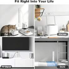 5in 1 Telescopic Outlet Extender With 2 AC Outlets, USB-A And USB-C Ports | 180° Rotating Wall Plug, Ideal For Hard-To-Reach Areas Behind Nightstands, Sofas And More - 美規B型插(110-127V) - 查看 3