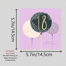 Thiệp chúc mừng sinh nhật lần thứ 18 của Grace kèm phong bì đỏ - Văn phòng phẩm đẹp và giá cả phải chăng | Quà lưu niệm đám cưới | Thiệp mời | Các vật phẩm khác, hoàn hảo cho cột mốc sinh nhật lần thứ 18, lễ trưởng thành, tiệc tốt nghiệp và những khoảnh khắc đặc biệt của người lớn. Lý tưởng cho giới trẻ, bạn bè, gia đình và bất cứ ai sắp tròn 18 tuổi và yêu thích thiết kế bóng bay màu pastel trang nhã. - A - Xem 2