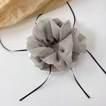 1pc Korean Style Fine Polka Dot Sheer Scrunchie, Minimalist Elegant Hair Accessory For Women, New Arrival,Summer,Holiday,Travel - Multicolor - View 2