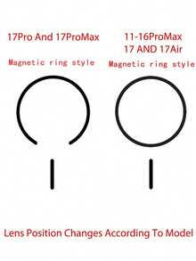 1 ốp lưng điện thoại từ tính trong suốt, khung màu xám, tương thích với các dòng 17 Pro Max, 16, 15, 14, 13, 12, 11 Pro Plus Max, hỗ trợ sạc không dây. - Xám - Xem 7