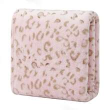1pc Flannel Baby Blanket, Soft & Comfortable Leopard Print Blanket, Stroller Wind Proof Blanket, Suitable For Baby Use In All Seasons - Multicolor - View 7