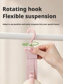 2pcs/1pc Universal Hat Rack, Hats And Screws, 360° Rotation, Space-Saving, Foldable (Max Capacity 8 Hats), Adjustable Door/Wall Mounting - Emergency Clothing, Room, Outdoor Gear, Car, Public Office, Garage - A - View 8