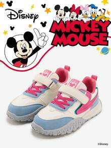 Disney 米奇官方授权联名款 | 一双儿童运动鞋，适合日常、节日、运动和户外活动穿着。穿着舒适贴合脚型，防滑、耐磨、透气。（男童运动鞋、男童板鞋、儿童运动鞋、女童运动鞋、女童板鞋） - 紅色 - 查看 1