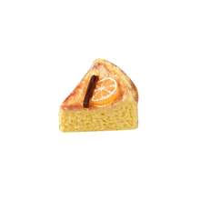 1:12 Creative Simulated Orange Cheesecake Keychain DIY Craft Material, Dollhouse Miniature Accessory, Resin Decor & Home Prop - Multicolor - View 6