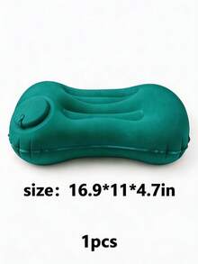 1 pieza Almohada de viaje inflable cuadrada - Soporte para el cuello para coche y avión, también adecuada como cojín lumbar, ideal para vuelos y viajes por carretera largos, accesorio de aviación cómodo, equipo de viaje elegante, material inflable, equipo de camping - Multicolor - Ver 21
