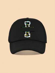 Mũ lưỡi trai lưới trẻ em in hình khủng long hoạt hình và 26 chữ cái, kiểu dáng thời trang, đa năng, thích hợp làm quà tặng, cho bé trai sử dụng hàng ngày, đi du lịch, cắm trại, leo núi. - màu đen - Xem 35