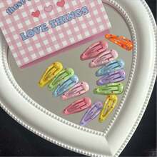 长毛犬适用迷你骨头形状发夹,多种颜色可选;可爱波点糖果色狗狗发夹;猫咪毛发饰品;宠物毛发装饰套装;随机颜色骨头图案 - 彩色 - 查看 18