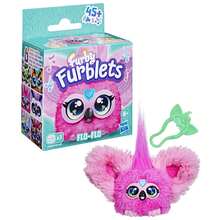 Furby Furblets Bub- 迷你朋友，45 种以上音效和音乐，只会说 Furbish 语，电子毛绒玩具，粉色和白色，返校礼物，适合 6 岁及以上儿童 - 彩色 - 查看 36