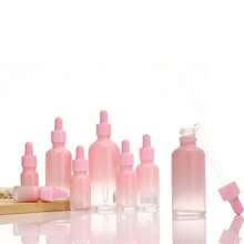 1 Chai nhỏ giọt thủy tinh màu hồng gradient, chai đựng tinh dầu thủy tinh mờ có thể tái sử dụng kèm ống nhỏ giọt thủy tinh, hộp đựng mỹ phẩm chống rò rỉ dùng cho serum, sản phẩm chăm sóc da, nước hoa, chai du lịch tối giản thẩm mỹ - Nhiều màu - Xem 3