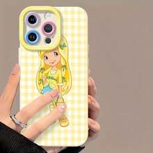 Funda para teléfono con personaje de Lemonade Girl - Compatible con Samsung, 12, 13, 14, 15 Pro, 14 Plus, 15, 16 Pro Max, 17, 17 Pro, 17 Pro Max y 17 Air.Cuenta con material TPU para protección antideslizante y contra caídas; un diseño de funda para teléfono elegante, estético y atractivo.Un regalo perfecto para usted, su familia, sus amigos o su pareja. - Negro - Ver 1