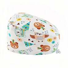 1pc Women's Cartoon Animal & Floral Print Medical Cap, Adjustable Strap, Suitable For Doctors, Nurses, Beauty Salons, Dental Clinics, Veterinary Hospitals And Other Medical Institutions - Multicolor - View 10