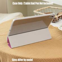 The Rich Rose-Red Base Is Covered With Delicate Glitter And Starbursts, Which Refract Tiny Rays Of Light Under The Light, Like Kneading An Entire Galaxy Into The Case. Compatible With IPad Mini 4/5/6/7, 5/6/8/9/10/11, Air 3/4/5/6/7, Pro 10.5/11/12.9/13 Inch.Compatible With Galaxy Tab S6Lite/S7/S8/S9/S10/FE/Plus/A8/A9Plus All Models. - Multicolor - View 7