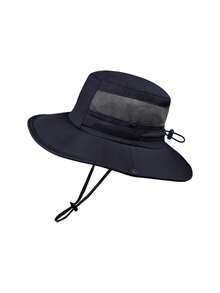 1 chiếc mũ rộng vành chống nắng mới dành cho nữ, mũ chống thấm nước, thoáng khí, thích hợp cho hoạt động ngoài trời như đi bộ đường dài, câu cá, mùa xuân/hè. - A - Xem 9