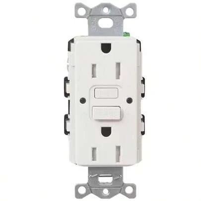 Claro 15 Amp Duplex Outlet, White (CAR-15-WH)