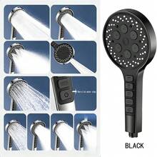 High Pressure Handheld Shower Head, 9 Spray Modes Strong Detachable High Flow Bathroom Shower Head, Bathroom Accessories - For Shower Use Only - Handheld Shower Head - View 8