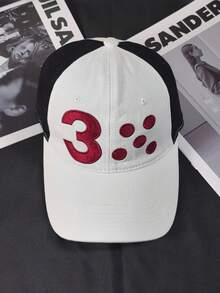 Mũ lưỡi trai thêu 3 chữ phong cách tối giản thời trang, mũ snapback điều chỉnh được unisex casual, phù hợp cho mọi mùa - A - Xem 10