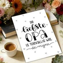 1 Thiệp chúc mừng Ngày của Cha kiểu Hà Lan kèm phong bì - Thiết kế "Gửi ông yêu quý" dành cho bố và ông, giấy chất lượng cao để bày tỏ tình yêu thương, kiểu chữ vui nhộn, thủ công giấy trang nhã. - Bộ - Xem 2