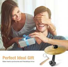 Car Cymbal Air Vent Mini Drum Crash Cymbal For Car Vent With Mini Drum Stick Keychain - ColorA - View 7