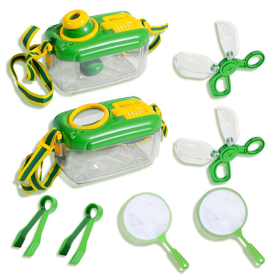 8pcs Insect Toy Set, Outdoor Adventure Toys To Cultivate Baby's Interests And Mobility, Insect Box With Different Specifications - Multicolor - View 1