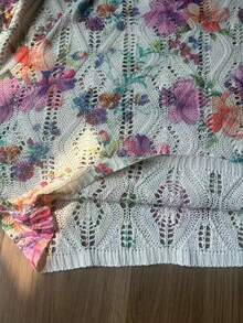 女士针织上衣，休闲春夏款 - 粉色 - 查看 5