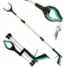 Grabbing Tool, Sturdy Foldable Grabber Tool Suitable For Elderly, Magnetic Wide Jaw Litter Picker, Strong Magnet Lightweight Trash Picker - Multicolor - View 5