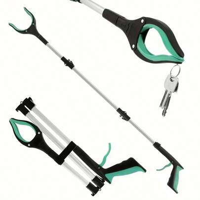 Dụng cụ gắp rác, dụng cụ gắp rác gấp gọn chắc chắn, phù hợp cho người già, dụng cụ gắp rác có nam châm với hàm rộng, dụng cụ gắp rác nhẹ với nam châm mạnh.