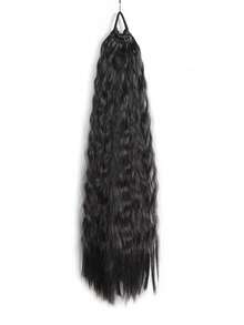 Ponytail Extension, Curly Ponytail Extension For Women, Lightweight Fluffy Fake Pony Tails Hair Extensions With Hair Tie, 24inch Long Wrap Around Soft Synthetic Wigs Suitable For Women's Daily Wear And Gatherings Hair Elastics Hair Rubber Bands Scrunchies Hair Rope,Summer,Holiday,Travel - Multicolor - View 11